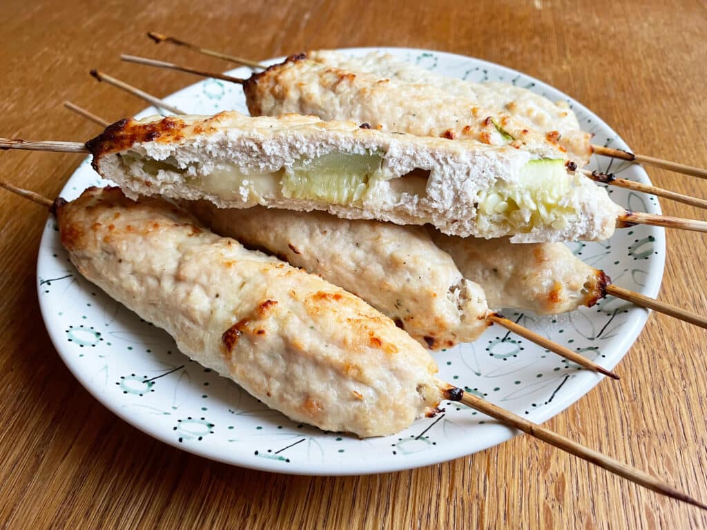 Фото рецепта - Шашлык с кабачками  и сыром - шаг 5