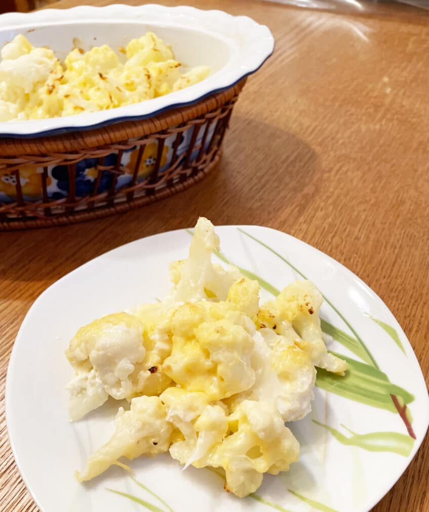 Запеченная цветная капуста с сыром