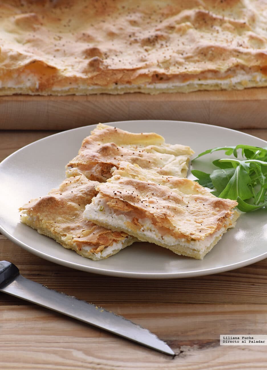 Фокачча с сыром и творогом