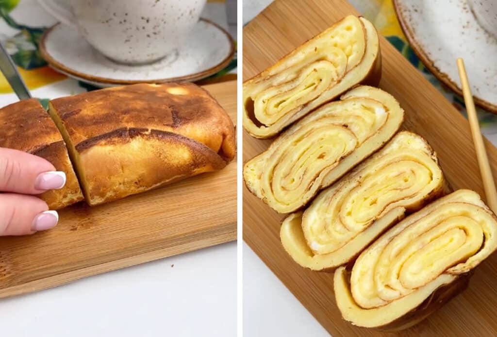 Фото рецепта - Яичный рулет с сыром — вкусный завтрак - шаг 3