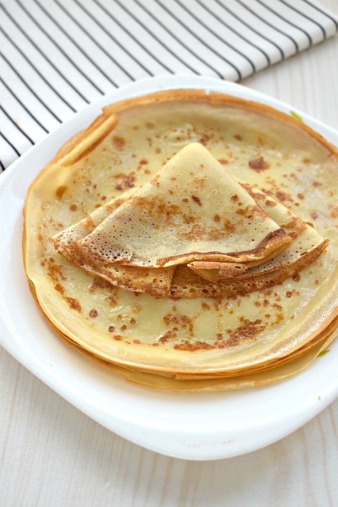 Блинчики на минералке и молоке