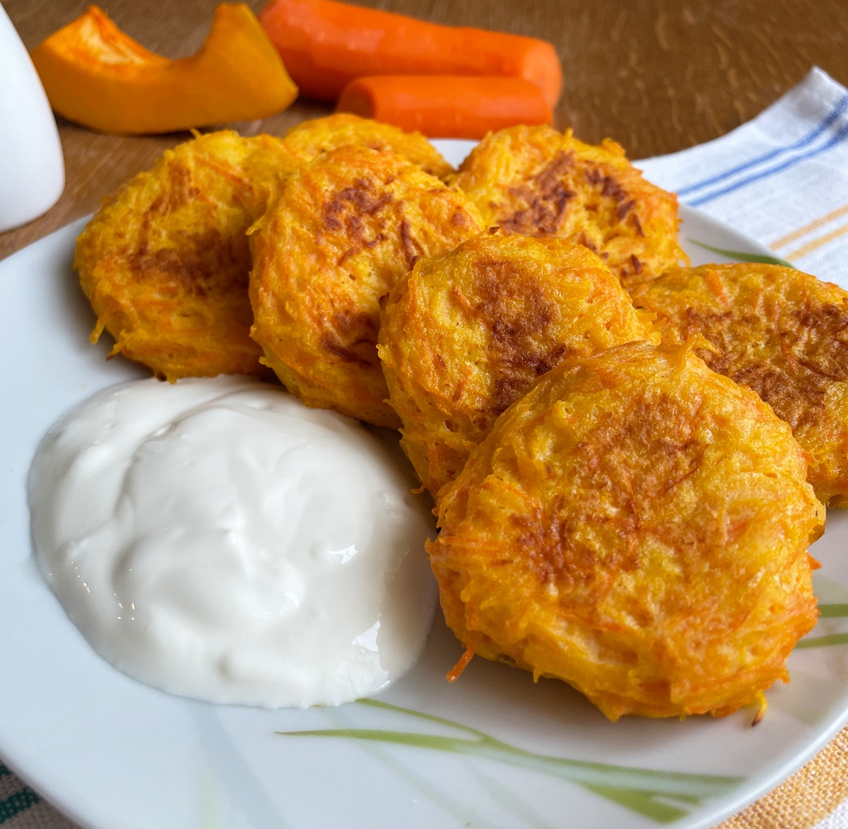 Морковные котлеты с тыквой