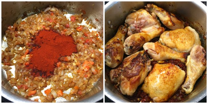Фото рецепта - Паприкаш из курицы - шаг 3