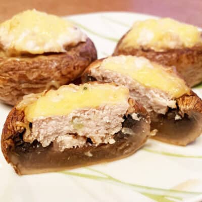 Фаршированные грибы с мясом
