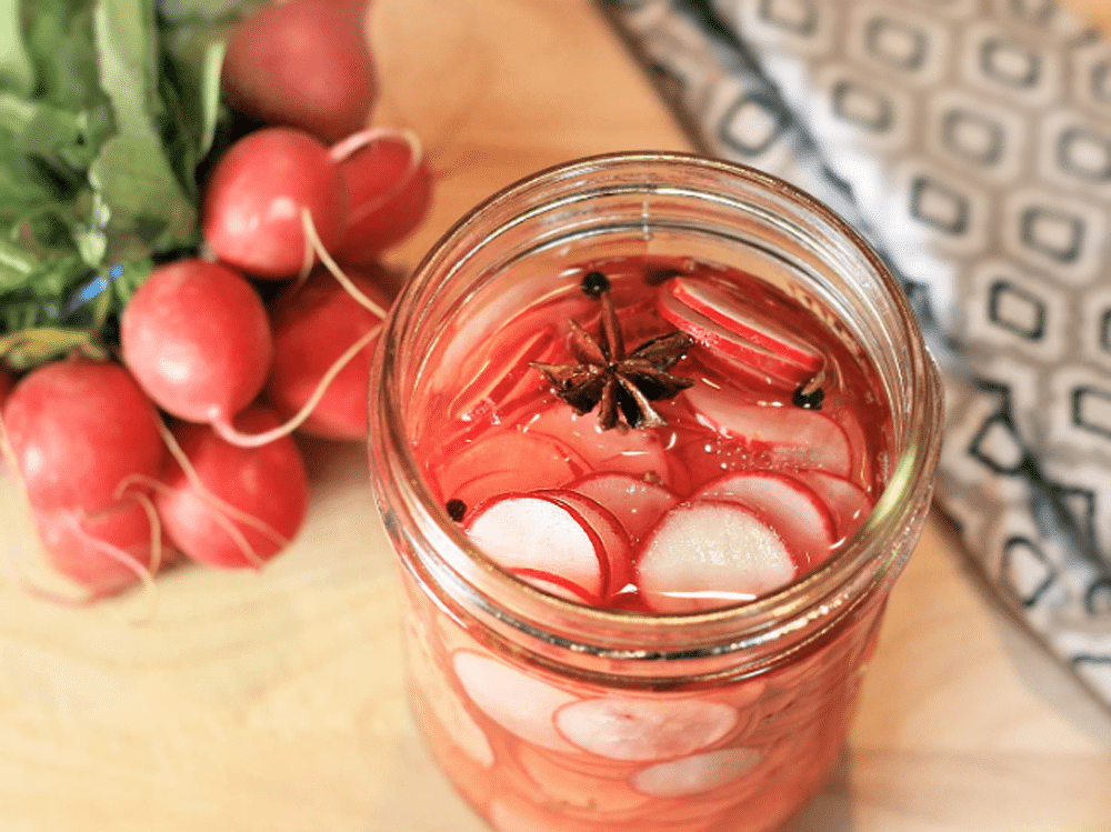Маринованный редис с уксусом